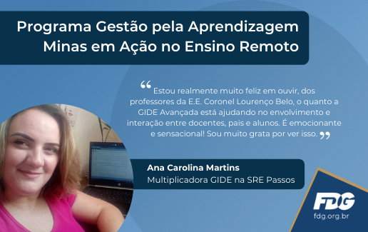 Read more about the article Programa Gestão pela Aprendizagem – Minas em ação no ensino remoto