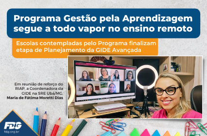Read more about the article Programa Gestão pela Aprendizagem segue a todo vapor no ensino remoto