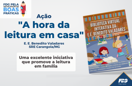 Read more about the article Ação “A hora da leitura em casa”