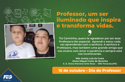 Leia mais sobre o artigo Depoimentos – Mãe Josiely Luiz da Costa e aluno Miguel Costa de Noronha