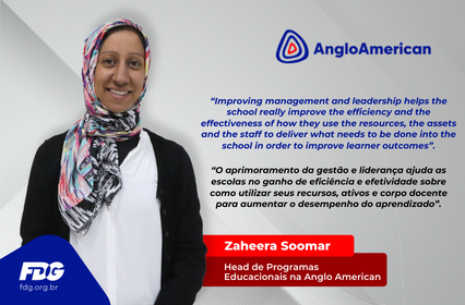 Read more about the article Depoimento – Zaheera Soomar – Head de Programas Educacionais na Anglo American