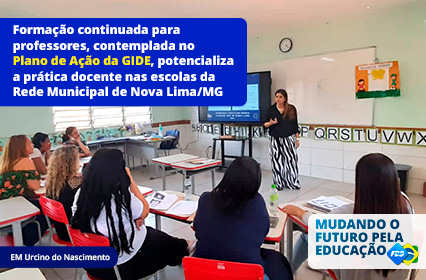 Read more about the article Formação continuada para professores, contemplada no  Plano de Ação da GIDE, potencializa  a prática docente nas escolas da  Rede Municipal de Nova Lima/MG